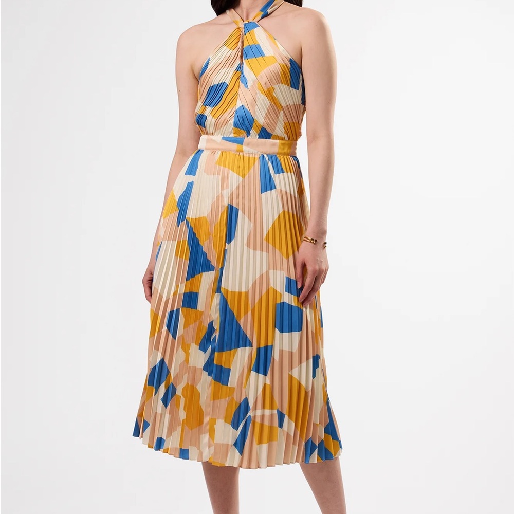 Amour Vert Sonia Pleated Dress Sz 0 NWT